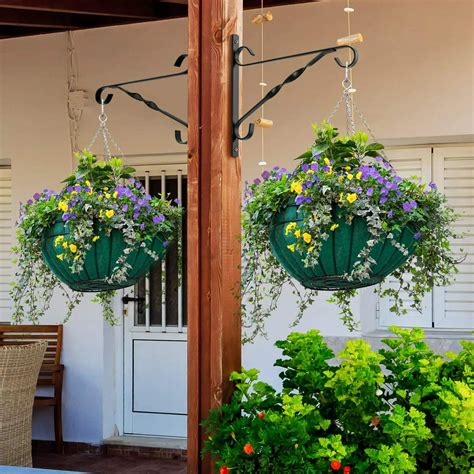 metal planter bracket|hanging plant brackets outdoor.